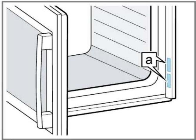 BOSCH HBLP451RUC - Single oven side hinge rating plate - 1