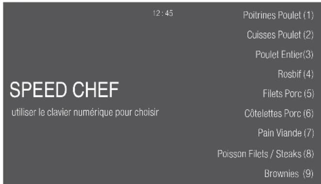 BOSCH HMCP0252UC - Réglage de Speed Chef (Chef rapide) - 1