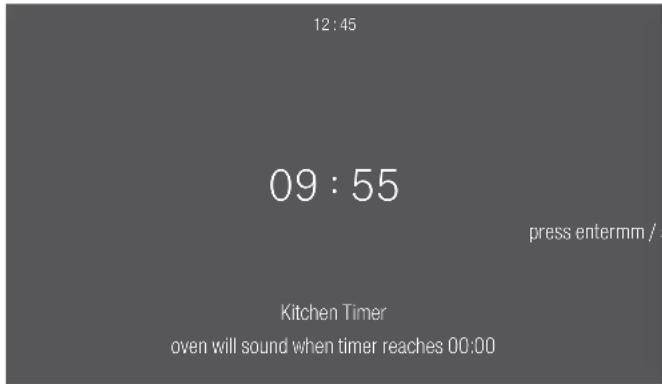 BOSCH HMCP0252UC - Setting the kitchen timer - 1