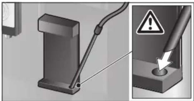 BOSCH BCM8450UC - Rinsing the milk system - 1