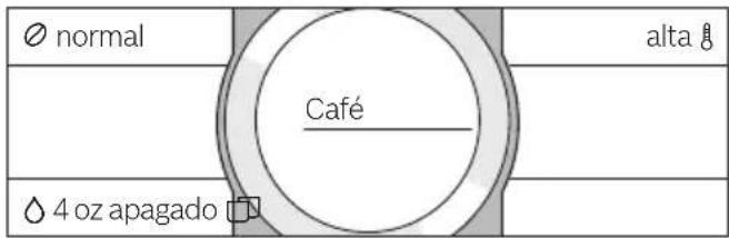 normal Café alta 4 oz apagado