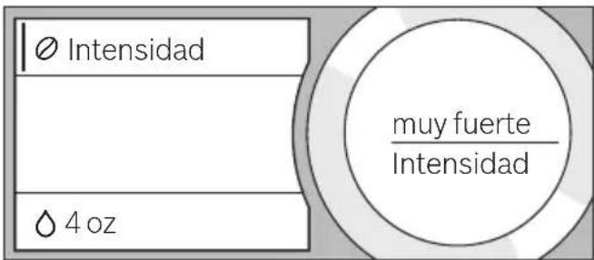Ø Intensidad muy fuerte Intensidad Ø 4 oz