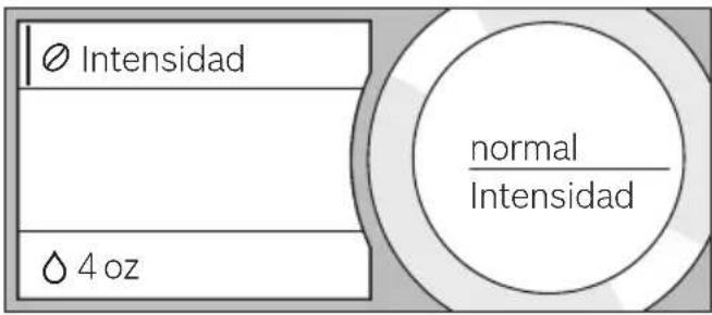 Ø Intensidad normal Intensidad Ø 4 oz