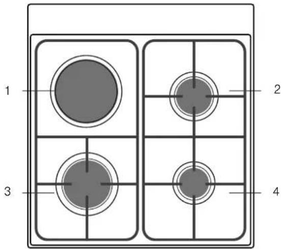 BOSCH HGD64D260Q - Bişirmə sahəsi - 1