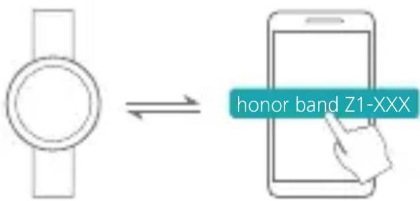 HUAWEI Honor Band Z1 - Conecte la honor band al téléphone vía Bluetooth. - 1