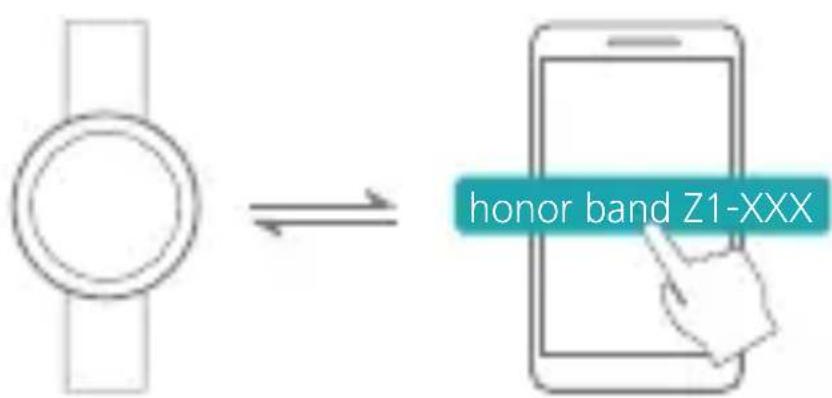 HUAWEI Honor Band Z1 - Verbinden Sie Ihr honor band per Bluetooth mit Ihrem Telefon. - 1