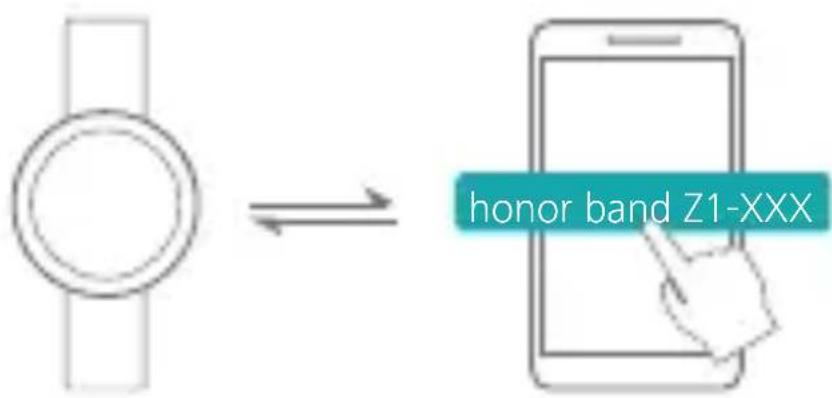 HUAWEI Honor Band Z1 - Ligue a honor band ao seu telephone através de Bluetooth. - 1
