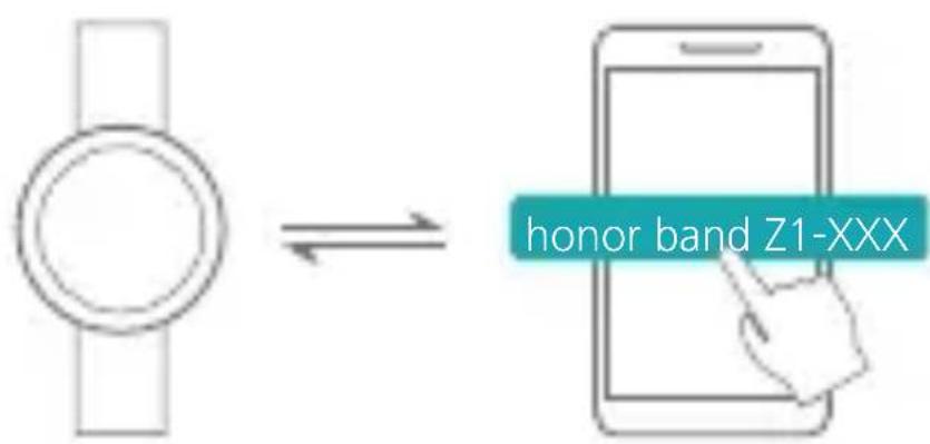 HUAWEI Honor Band Z1 - Connectez honor band à votre téléphone via le Bluetooth. - 1