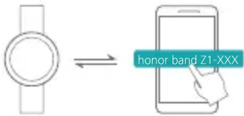 HUAWEI Honor Band Z1 - Connect honor band to your phone via Bluetooth. - 1