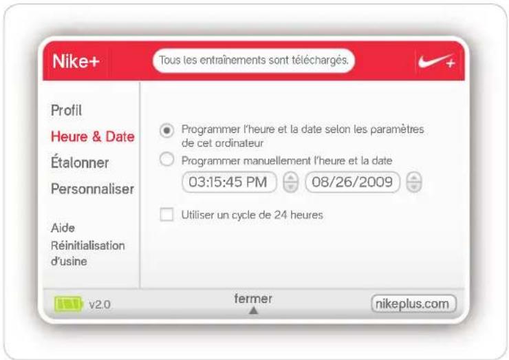 NIKE SportBand - RÉGLER L'HEURE - 1