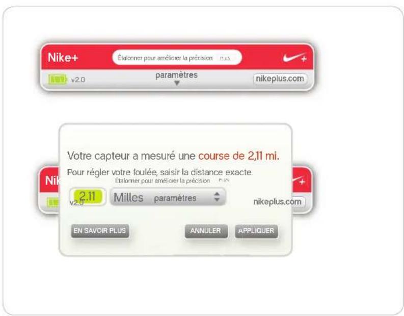 NIKE SportBand - ÉTALONNER VOTRE NIKE+ SPORTBAND - 1