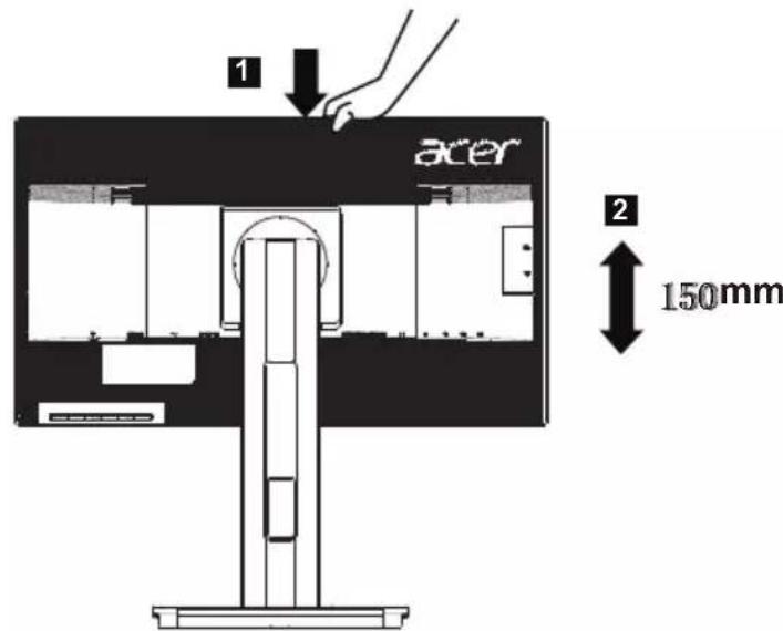 ACER BE270 - RéGLAGE DE LA POSITION DE L'ÉCRAN - 1