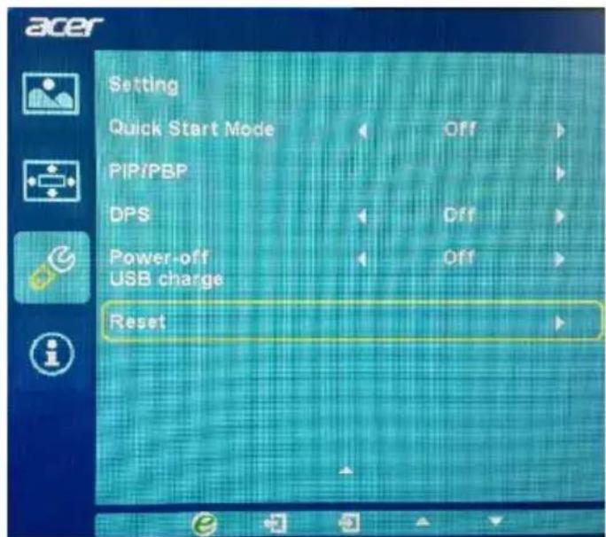 ACER BE270 - Ajuster le parametre - 2
