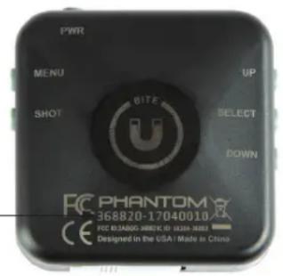 BUSHNELL Phantom - CÓMoyo ENCONTRAR EL IDENTIFICADOR/NUMERO DE SERIE DEL PRODUCTO - 1