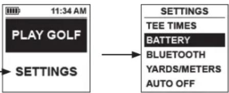 BUSHNELL Phantom - VOCI DEL MENU IMPOSTAZIONI - 1