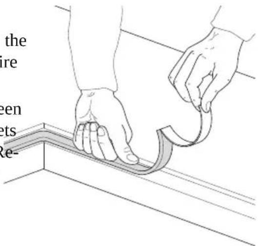 Foster Milano - Installation on the support structure (worktop) of a flush built-in cooker hob (flush-mount edge) - 3