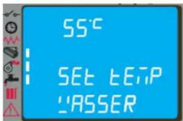 Cola Termo Charme Plus - Wassertemperatur Raumtemperatur-Sollwert ändern - 1