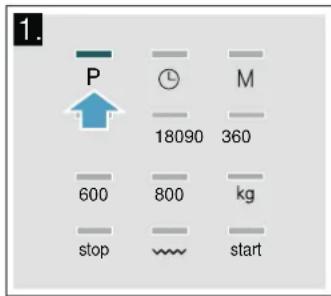 SIEMENS BE525LMS0H - Setting a programme - 1