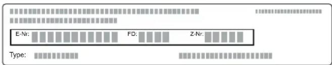 SIEMENS BE525LMS0H - E number and FD number - 1