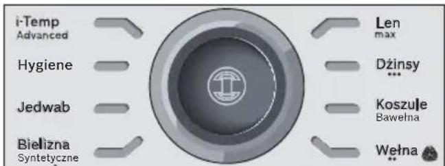 BOSCH Sensixx DS38 ProHygienic TDS383110H - Wybórprogramu - 1