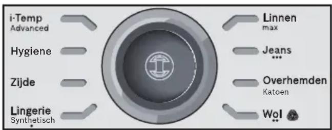 BOSCH Sensixx DS38 ProHygienic TDS383110H - Programma kiezen - 1