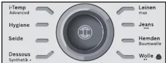BOSCH Sensixx DS38 ProHygienic TDS383110H - Programmwahl - 1