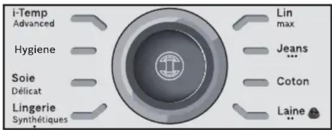 BOSCH Sensixx DS38 ProHygienic TDS383110H - Sélection de programme - 1