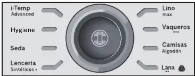 BOSCH Sensixx DS38 ProHygienic TDS383110H - SeLECTION de programas - 1
