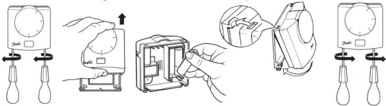 DANFOSS RET B + RF - BELANGRIJK – gebruik alkaline batterijen - 1