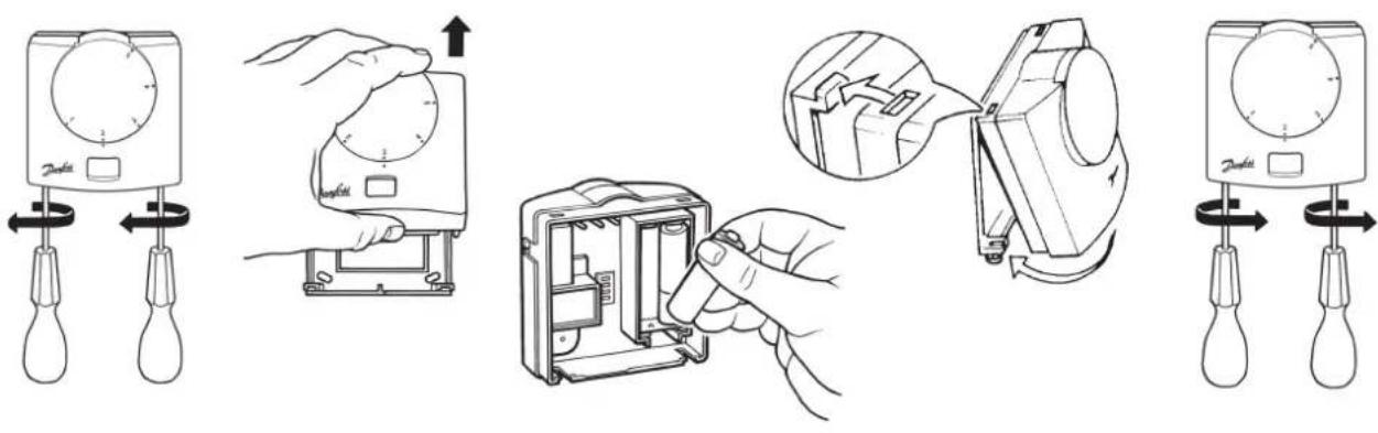 DANFOSS RET B + RF - IMPORTANT: alkaline batteries must be used. - 1
