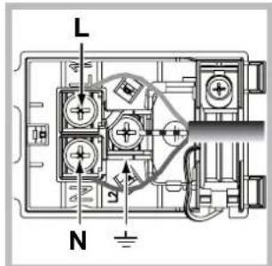 INDESIT FIMS 51K.A(WH) AUS S - Montaje del cable de alimentacion electrica - 2