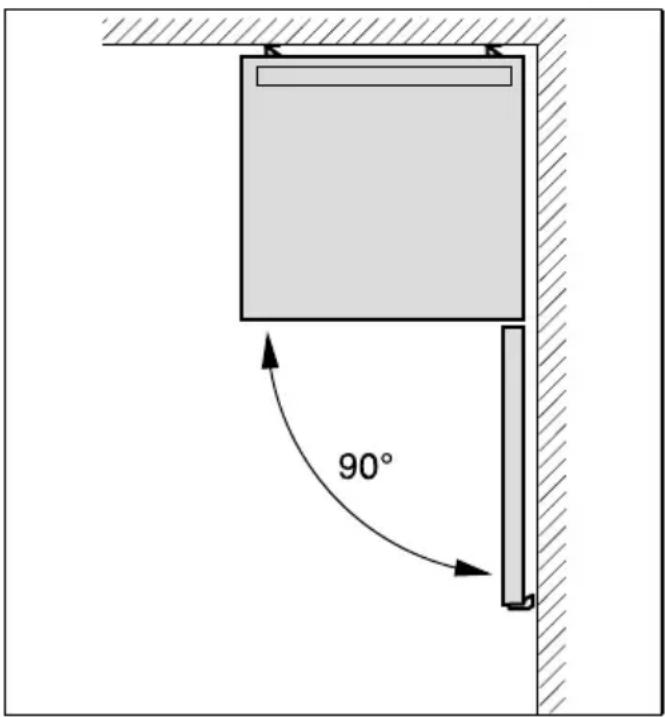 BOSCH KGN39AI21 - Distancia respectfully a la pared - 1