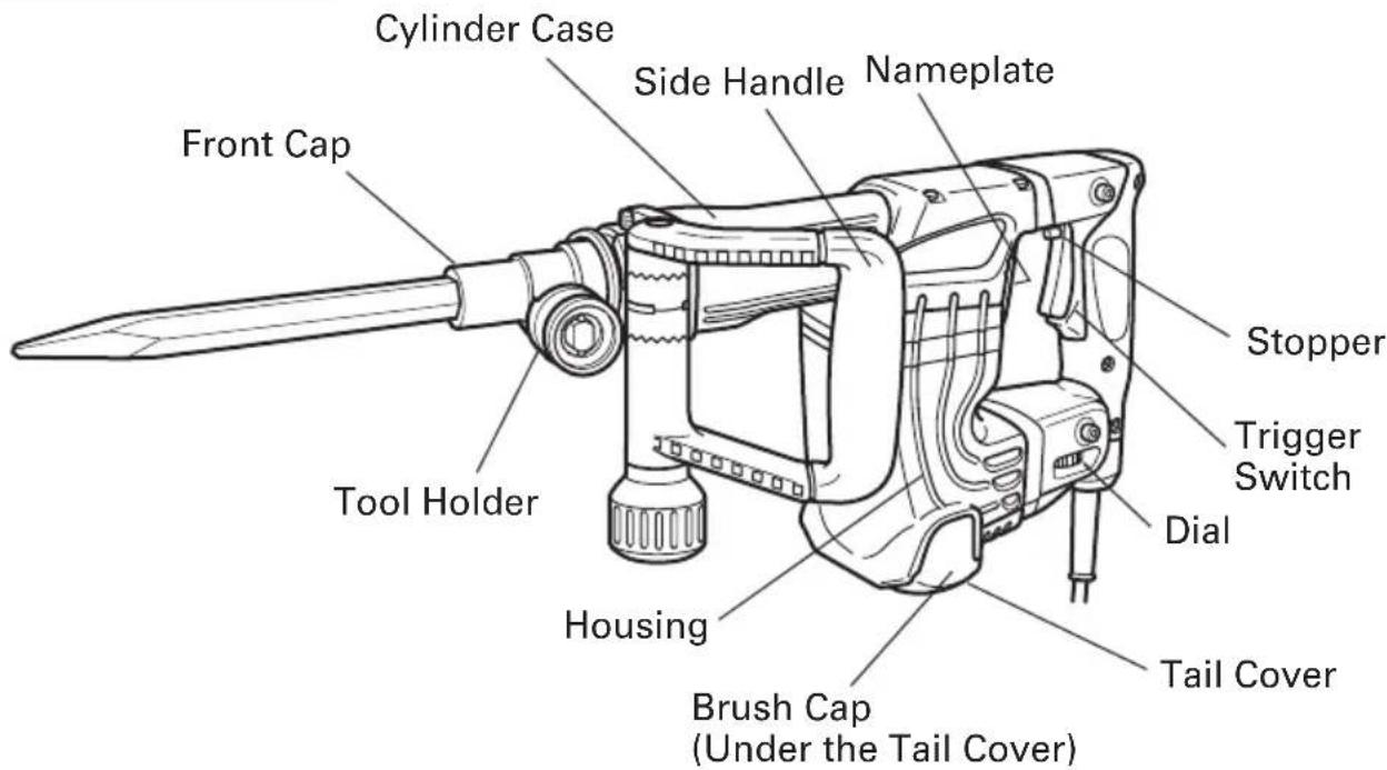 HITACHI H 45FRV - NAME OF PARTS - 1