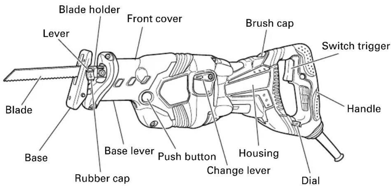 HITACHI CR 13VB - NAME OF PARTS - 1