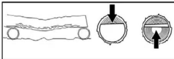 POULAN Pro PPX46Z - TYPES OF BUCKING CUTS - 3