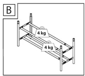 B 4 kg 4 kg