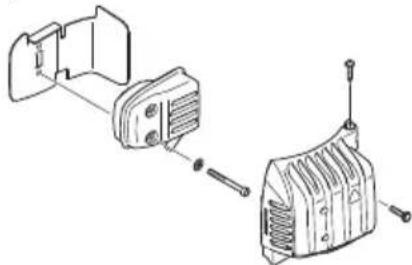 Tanaka TCH 22EAP - Limpieza del silenciador (Fig. 17) - 1