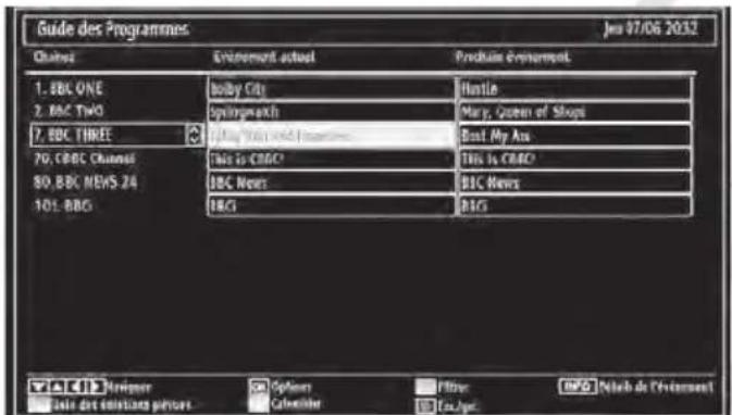 ESSENTIELB Melia 26 - Affichage du guide électronique de programmes (EPG) - 1
