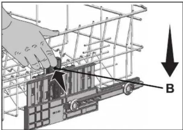 ESSENTIELB ELVI 443f - Réglage en hauteur du panier supérieur - 2