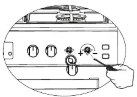 Everglades EVCK048 - Minder gasdebiet instelling voor de kranen van de branders - 1