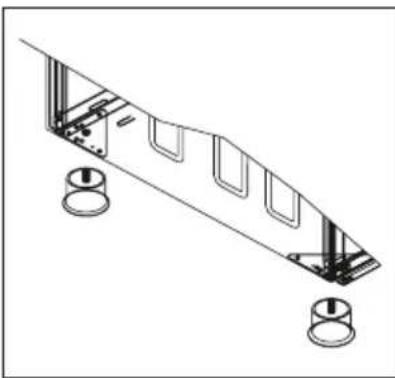 Everglades EVCK048 - Afin d'installer les pieds du four; - 1