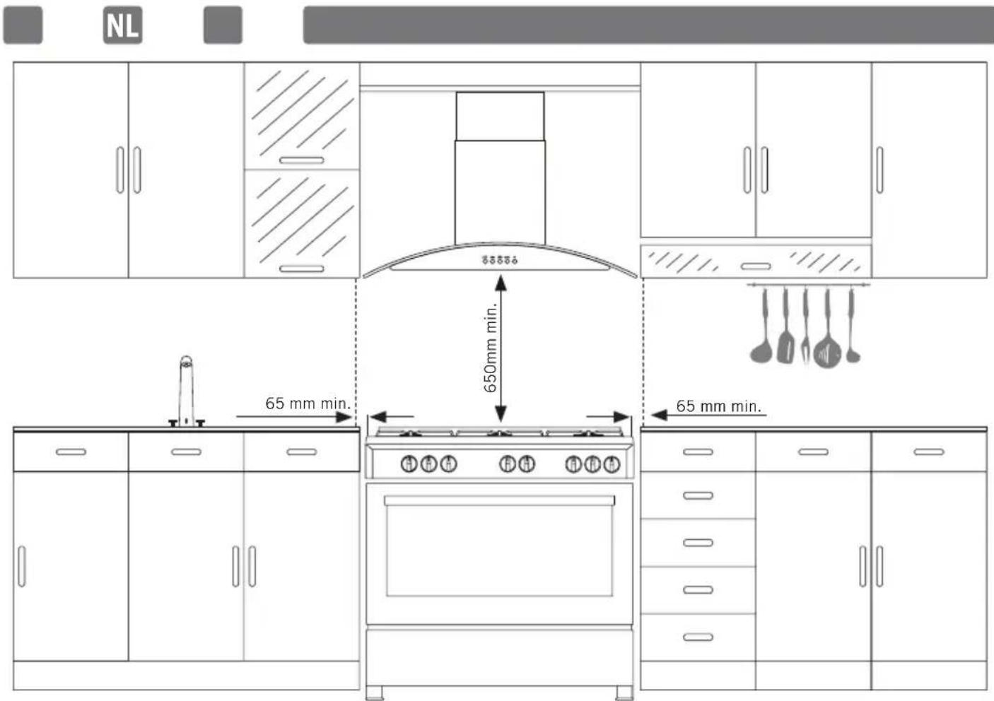Everglades EVCK048 - De correcte plaats voor de installatie en belangrijke waarschuwingen - 1