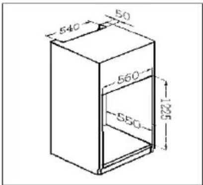 Everglades EVBI621 - Dimensions d'encastrement - 1