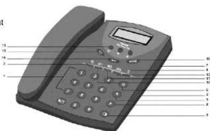 TOPCOM Clip Phone 100 - TASTEN - 1