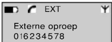 TOPCOM Butler 1800T - Externe oproep - 2