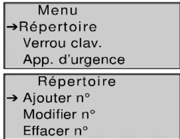 TOPCOM Butler 1800T - Ajouter un nouveau nom au repertoire - 1