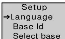 TOPCOM Butler 1800T - CHANGING THE MENU LANGUAGE - 2