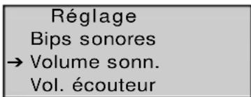 TOPCOM Butler 1800T - Modification du volume de la sonnerie - 2