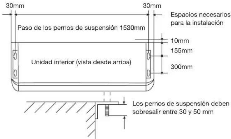 HAIER AC24CS1ERA - Situación de los pernos de suspensión - 1