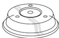 HOTPOINT MN 312 IX HA - COUVERCLE (SELON LE MODELE) - 1